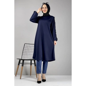 Moda Çizgi Desenli Tunik