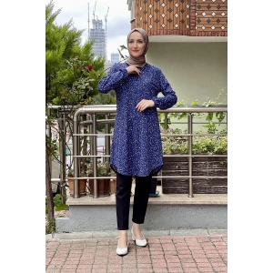 Moda Çizgi Desenli Tunik