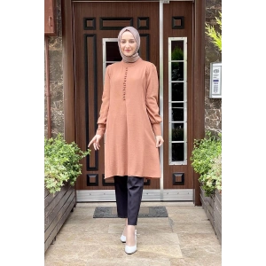 Moda Çizgi Desenli Tunik