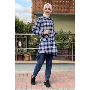 Moda Çizgi Desenli Tunik