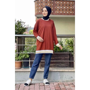 Moda Çizgi Desenli Tunik