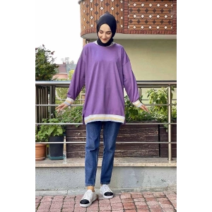 Moda Çizgi Desenli Tunik