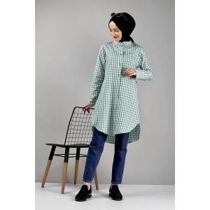 Moda Çizgi Desenli Tunik