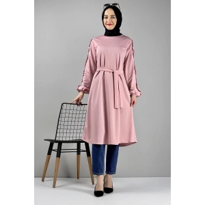 Moda Çizgi Desenli Tunik