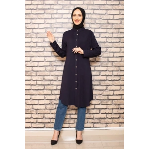 Moda Çizgi Desenli Tunik