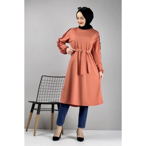 Moda Çizgi Desenli Tunik