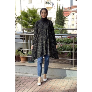 Moda Çizgi Desenli Tunik