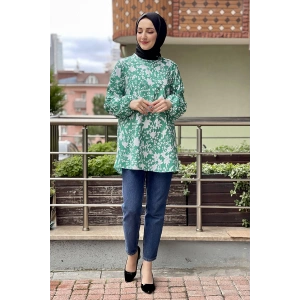 Moda Çizgi Desenli Tunik