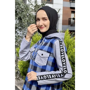 Moda Çizgi Desenli Tunik