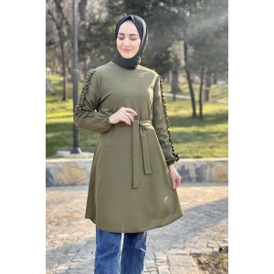 Moda Çizgi Desenli Tunik