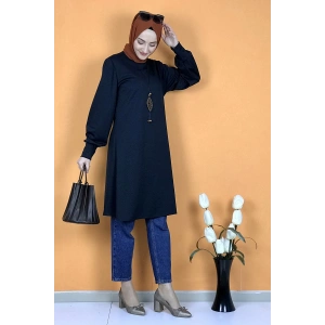 Moda Çizgi Desenli Tunik