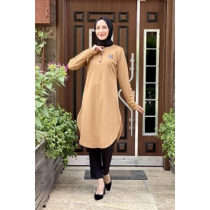 Moda Çizgi Desenli Tunik