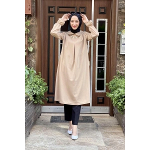 Moda Çizgi Desenli Tunik