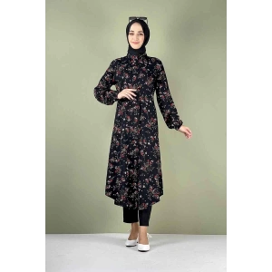 Moda Çizgi Desenli Tunik
