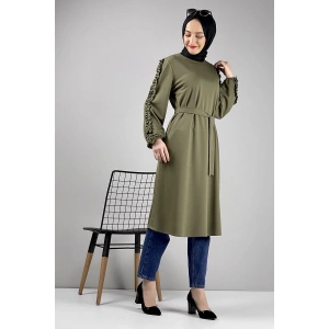 Moda Çizgi Desenli Tunik