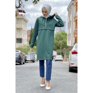 Moda Çizgi Desenli Tunik