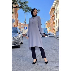 Moda Çizgi Desenli Tunik