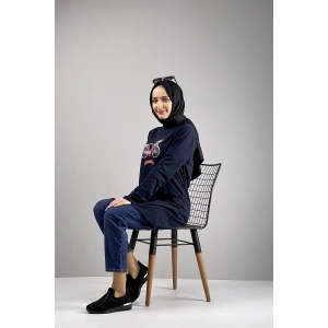 Moda Çizgi Desenli Tunik