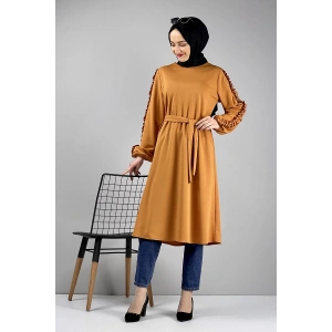 Moda Çizgi Desenli Tunik