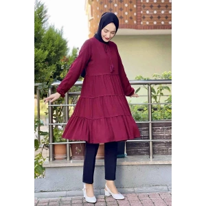 Moda Çizgi Desenli Tunik