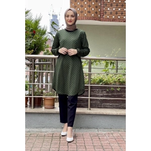 Moda Çizgi Desenli Tunik