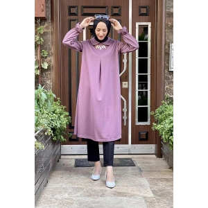 Moda Çizgi Desenli Tunik