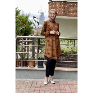 Moda Çizgi Desenli Tunik