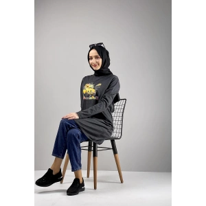 Moda Çizgi Desenli Tunik