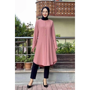 Moda Çizgi Desenli Tunik