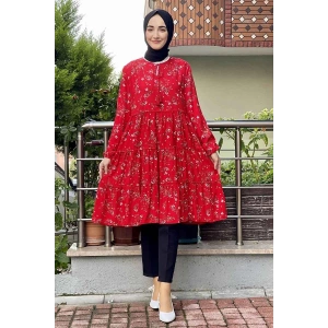 Moda Çizgi Desenli Tunik