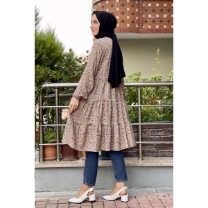 Moda Çizgi Desenli Tunik