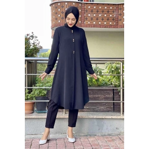 Moda Çizgi Desenli Tunik