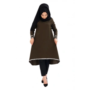 Moda Çizgi Desenli Tunik