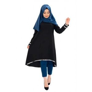 Moda Çizgi Desenli Tunik