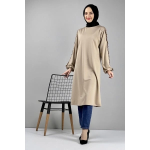 Moda Çizgi Desenli Tunik