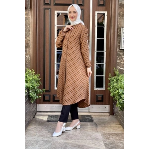 Moda Çizgi Desenli Tunik