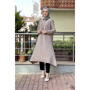 Moda Çizgi Desenli Tunik