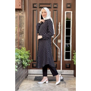 Moda Çizgi Desenli Tunik