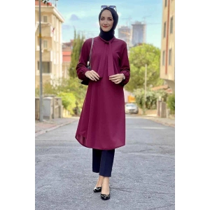 Moda Çizgi Desenli Tunik