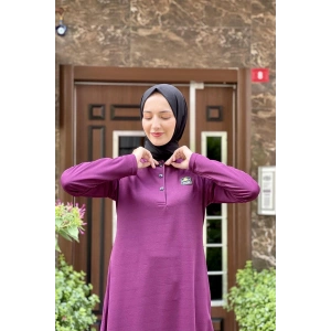 Moda Çizgi Desenli Tunik