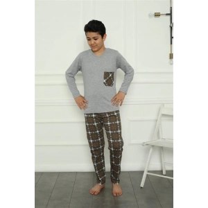 Moda Çizgi Erkek Çocuk Penye Pijama Takım 20387