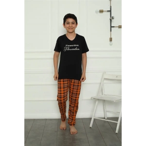 Moda Çizgi Erkek Çocuk Penye Pijama Takım 20395