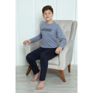 Moda Çizgi Erkek Çocuk Penye Pijama Takım 20411