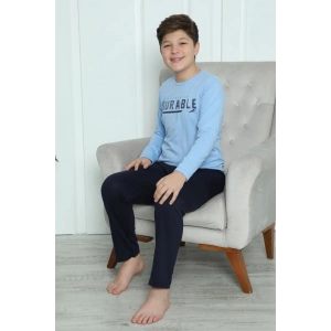 Moda Çizgi Erkek Çocuk Penye Pijama Takım 20412
