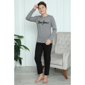 Moda Çizgi Erkek Çocuk Penye Pijama Takım 20416