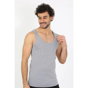 moda çizgi Erkek Gri Ribana Atlet 6502