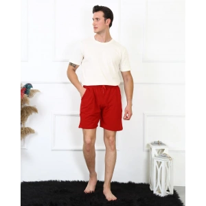 Moda Çizgi Erkek Lakost Bordo Şort 27487
