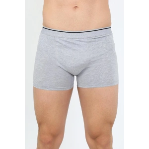 Moda Çizgi Erkek Pamuk Likralı Boxer Gri 40133