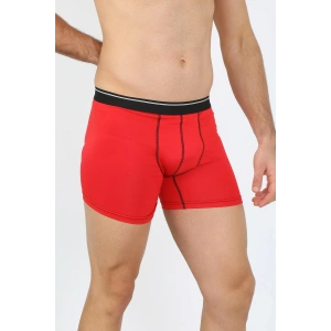 Moda Çizgi Erkek Pamuk Likralı Kırmızı 40133