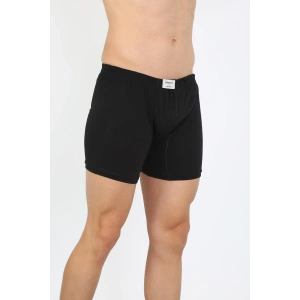 Moda Çizgi Erkek Pamuk Paçalı Külot Siyah 40130